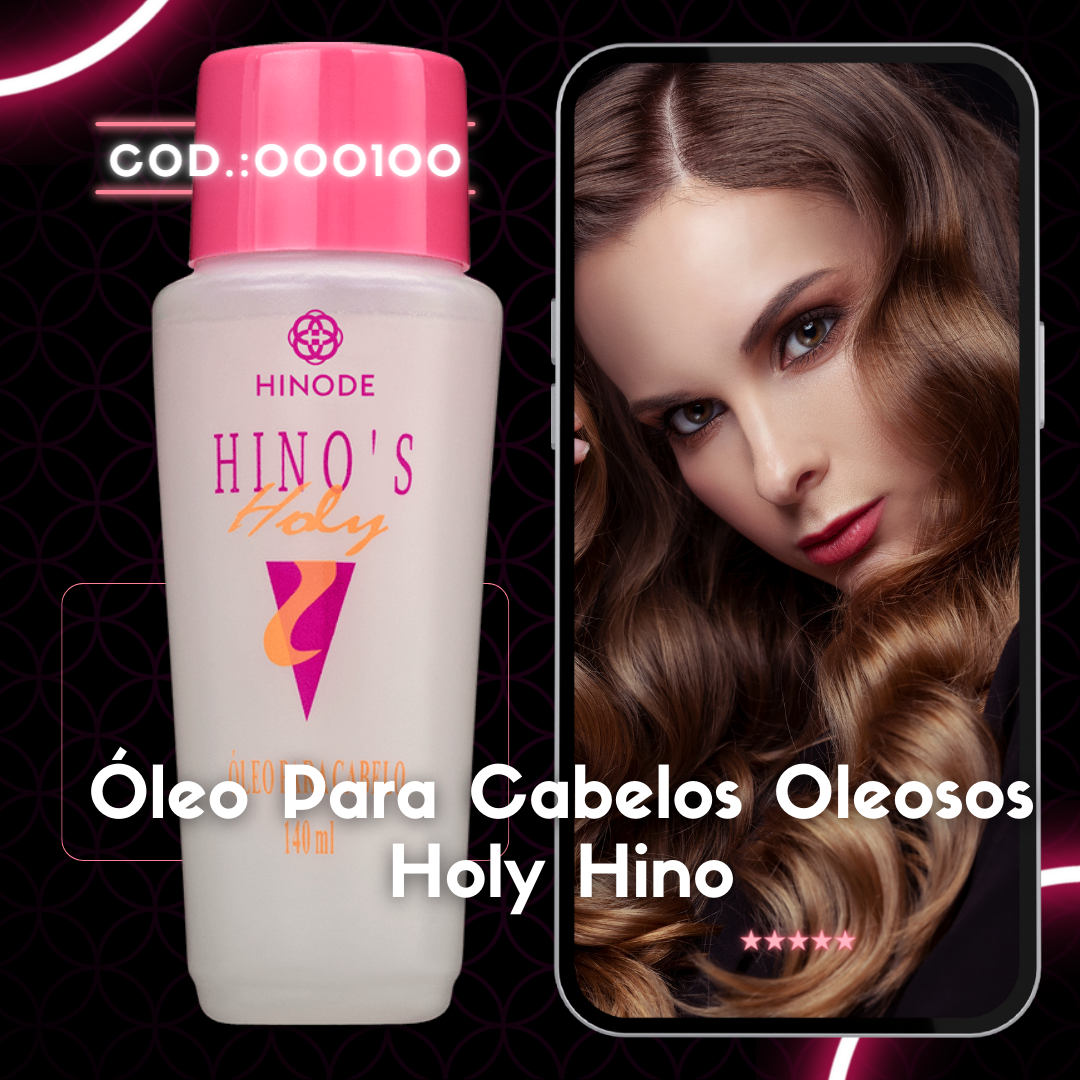 Óleo Para Cabelos Oleosos Holy Hino's Plus 140ml